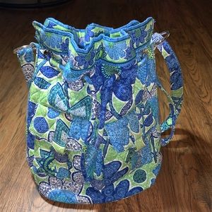 Vera Bradley cross body draw string bag